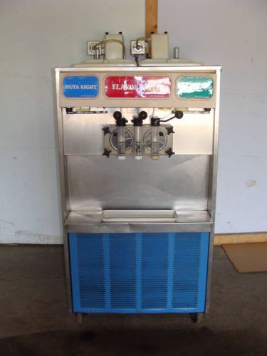 COMMERCIAL HEAVY DUTY &#034;STOELTING&#034; 2 FLAVOR + TWIST FROZEN BEVERAGE/SLUSH MACHINE