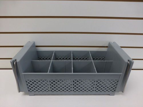 CAMBRO HALF FLATWARE BASKET WITH HANDLES,  8FB434, SOFT GRAY, SINGLE BASKET