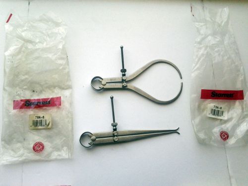 Starrett #79a-6 yankee outside and #73a-6 machinist yankee spring-type calipers for sale