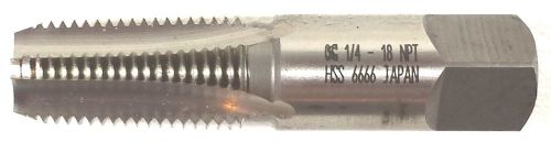 OSG 13103-00 1/4-18NPT HSS CLEAR 4FLUTES PLUG  PIPE TAP