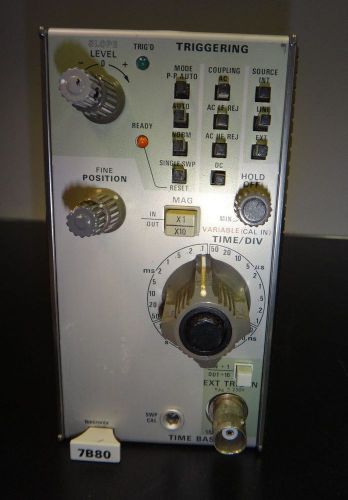 Tektronix 7B80 Triggering Time Base Plug In