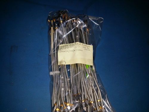 Flexible Semi Rigid RF Cables 8&#034; SMA (M) to SMA (M)  Lot of  50