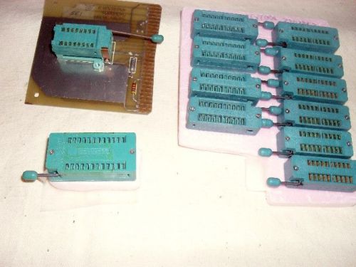 TEXTOOL ZIP DIP ZERO INSERTION FORCE IC SOCKETS NOS