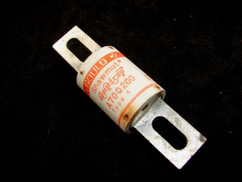 GOULD SHAWMUT A70Q200 AMPTRAP SEMICONDUCTOR FUSE 200A 700VAC ****XLNT****