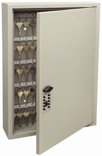 Key Cabinet Wall Push Button Rings Hooks Lock Holder Organizer Storage Security