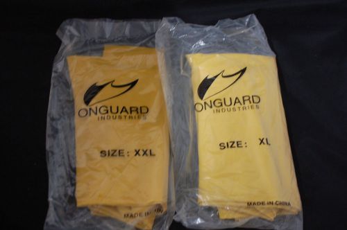 LOT OF 100 ONGUARD INDUSTRIES HAZMAT BOOTS 75 XXL &amp; 25 XL