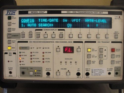 T-com Model 235 with Agilent calibration thru 7/8/2015