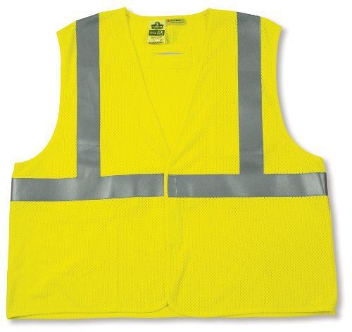 NEW GloWear 8260FRHL Class 2 FR Modacrylic Vest  Large/X-Large  Lime