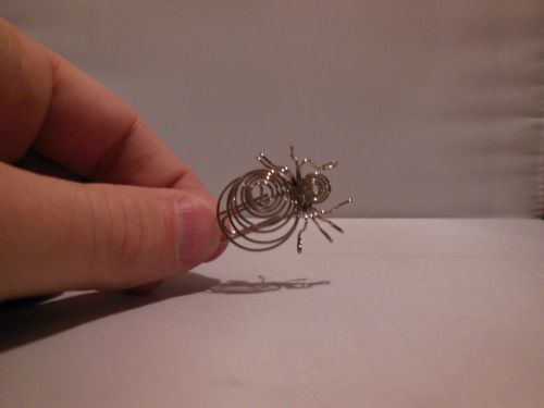 Paper Clip Spider Art Design Critters