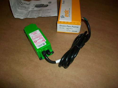 EDC Drain Pan Condensate Pump DPP.0062.2   110VAC   NEW IN BOX