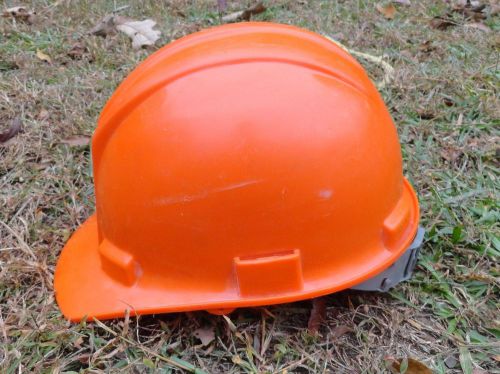 E.d. bullard hard boiled hard hat z89.1 1986  plastic hardhat helmet nice orange for sale