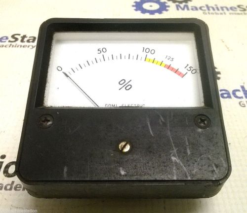 GREAT! GOMI ELECTRIC GAGE GUAGE 0-150 % METER #RNM-80 - OKUMA