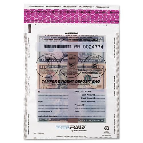 NEW MMF 236210320 FREEZFraud Bags, 9 x 12, Clear, 100/Box