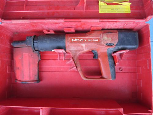 Hilti dx a41 powder actuated nail stud gun with x-am72 magazine case for sale