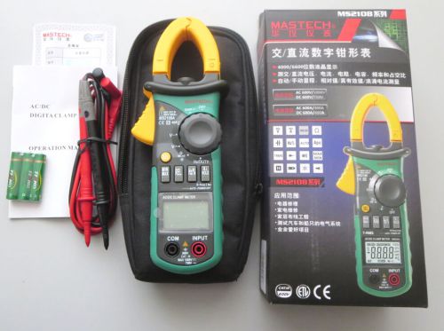 MASTECH MS2108A 4000 Counts AC/DC Current Volt Tester Digita Clamp Meter