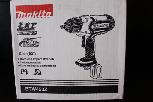 NEW IN BOX MAKITA 18 VOLT BTW450Z 1/2&#034; CORDLESS IMPACT WRENCH 18V LXT