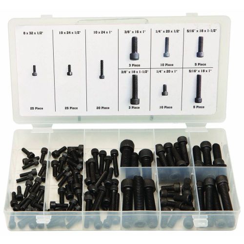 106 Piece Allen Head Cap Screw Set auto &amp; household use Case Included World Ship