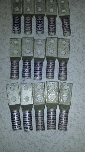 (15) NEW BURNDY PURPLE DIE 15 CRIMPS YAV28-2TC38-FX 4/0 550/24