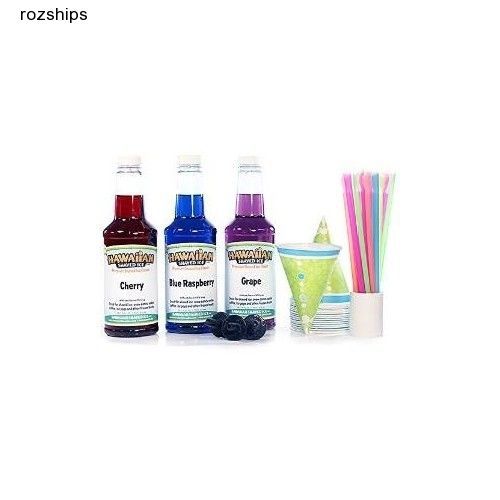 Hawaiian Shaved Ice Syrup - 3 Flavor Fun Pack