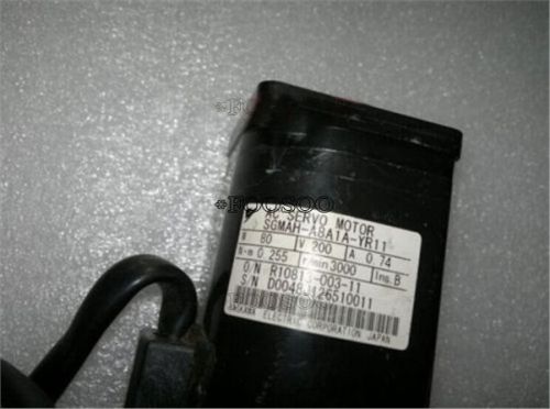 Used yaskawa ac servo motor sgmah-a8a1a-yr11 tested for sale