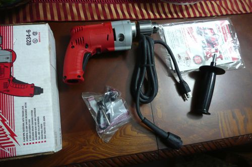 MILWAUKEE HEAVY DUTY HAND DRILL BRAND NEW IN BOX MOD 0234-6 FREE SHIPPING