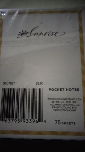 Sunrise Pocket Notes 75sheets