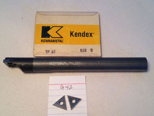 1 NEW KENNAMETAL 5/8&#034; CARBIDE BORING BAR. C10M-STLDL6P. W/ 10 TP INSERTS {G42}