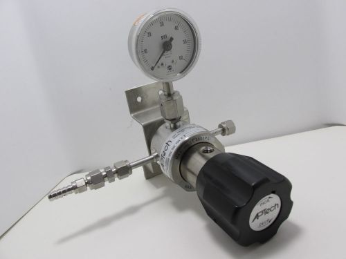 Aptech ap1010s 3pw tw4 tw4 pressure regulator w/ gauge 3500psi in 100psi out for sale