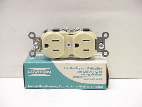 New Leviton #CR15 5014-I 2-P,3-W Grounding Duplex Receptacle 15A Spec Grade