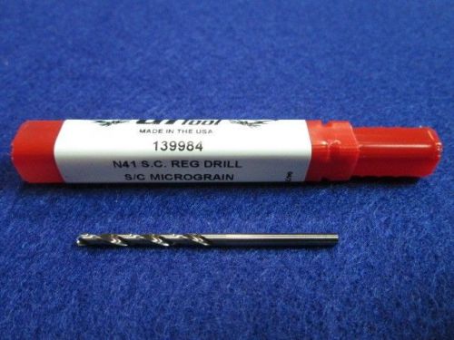 GI TOOL 139984 #41 WIRE (.096) SOLID CARBIDE DRILL JOBBER LENGTH USA MADE