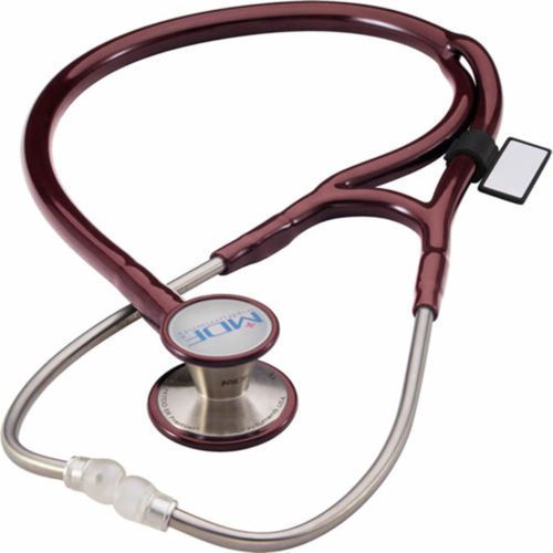 Mdf 797dd-17 er premier stethoscope, adult &amp; pediatric-burgundy for sale