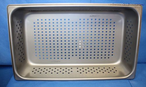 Vollrath 18-8 stainless steel perforated pan sterilization tray 20.75&#034; x 12.75&#034; for sale