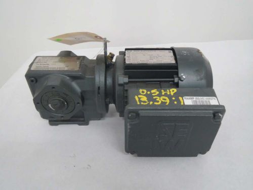 SEW EURODRIVE SA37 13.39 1/2HP 460V-AC 1700/127RPM 3PH GEAR MOTOR B369396