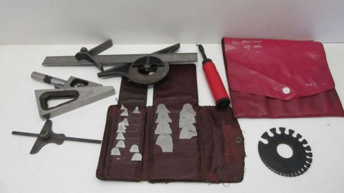 LOT OF MACHINIST TOOLS LUFKIN MITUTOYO  ETC