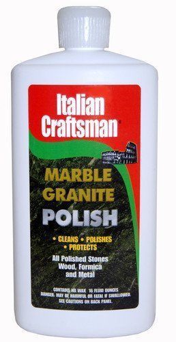 Granite and marble polish - cleans and protects - italian craftsman 16 oz new for sale