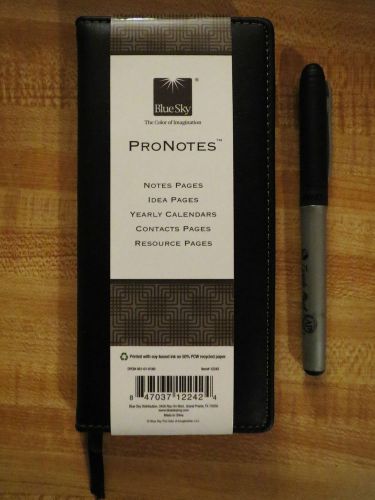 BLACK POCKET NOTES PRONOTE NOTEBOOK APPOINTMENT CONTACTS CALENDAR PROFESSIONAL