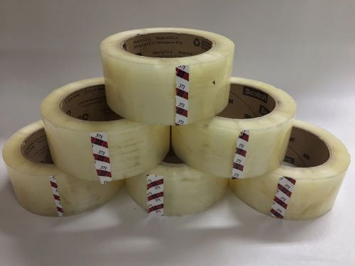 Set of 6: 3M Scotch Packaging Tape 374 2&#034; X 110Yd USA SHIPPER