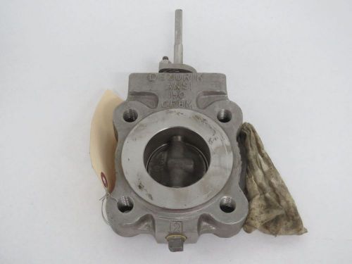 DEZURIK 2100318R000 150 STAINLESS FLANGED 2IN BUTTERFLY VALVE B306175