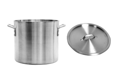 1 Set NSF 4mm Thick 40 QT Commerical Aluminum Stock Pot w/ Lid NEW