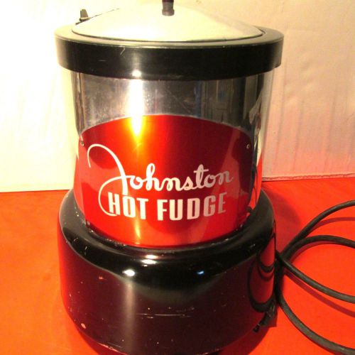 VINTAGE JOHNSTON HOT  FUDGE HEATER DISPENSER