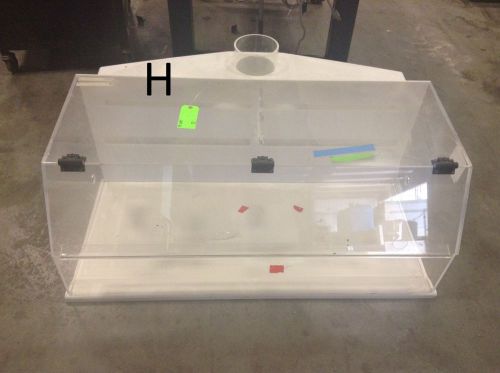 Plas labs 900-extract portable fume hood filter unit w/ nuaire nu-819-400 hood for sale