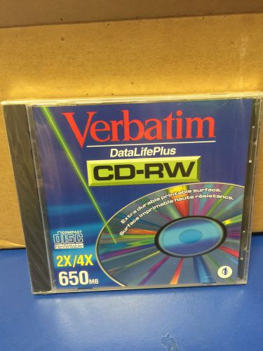 LOT OF 17 VERBATIM CD-RW 650 MB CDs / REWRITABLE WITH CASES.