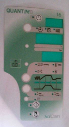 Scican statim sterilizer quantim b 16 autoclave decal front control panel for sale