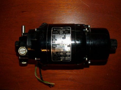 BODINE ELECTRIC NSEG-12R SMALL GEAR MOTOR, 115V, .57AMP, 1/80 HP