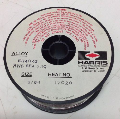 HARRIS 3/64 ALUMINUM MIG WELDING WIRE ER4043 / AWS SFA 5.10 NNB