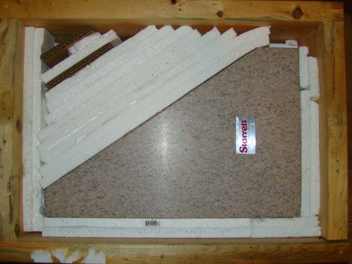 Starrett Three Face Tri-Square Master Pink Granite Grade A Surface Plate