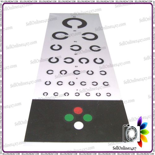Universal acrylic sheet with illiterate symbols  - the snellen test chart for ey for sale