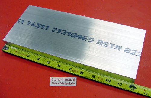 1-1/4&#034; X 6&#034; ALUMINUM 6061 FLAT BAR 12&#034; long Solid T6511 1.25&#034; Plate Mill Stock