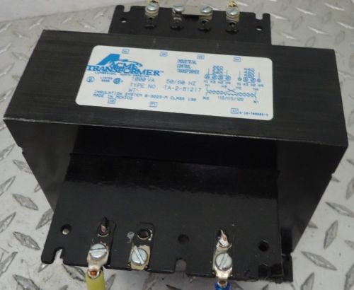 Acme TA-2-81217 Isolation Transformer 1000 VA 1 kVA Single Phase TA281217