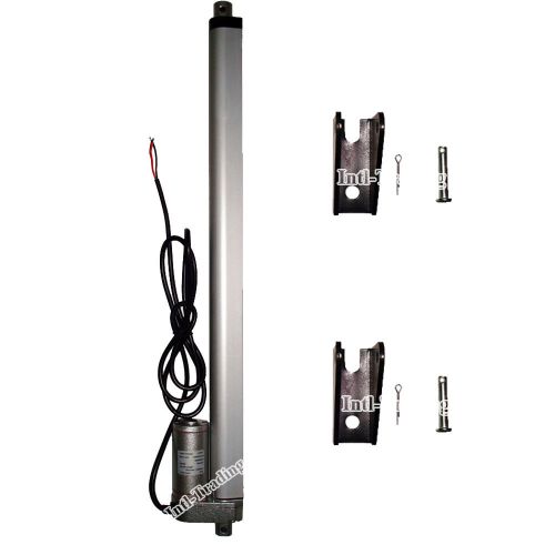 DC 12V Electric 450mm 18&#034; Stroke Heavy Duty Mechanical Linear Actuator &amp;Brackets